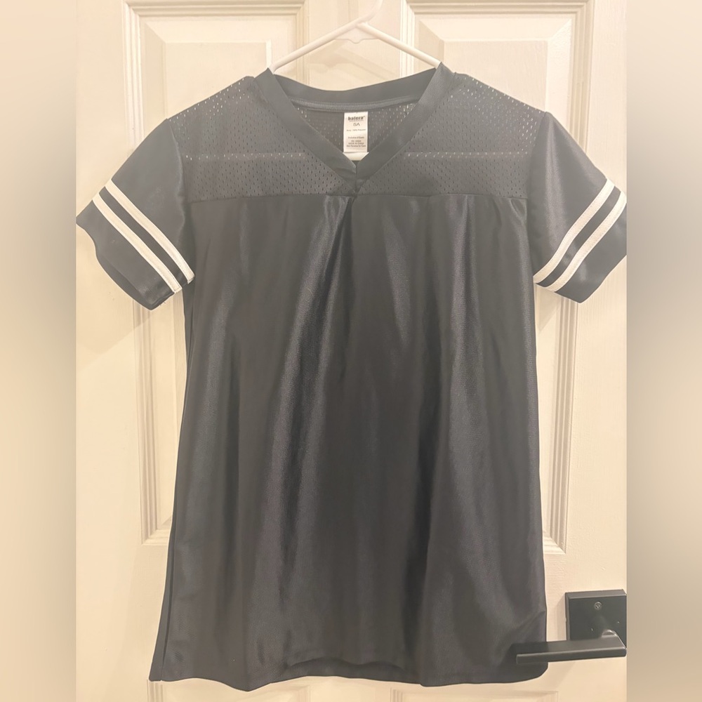Balera Black Mesh V-Neck Top